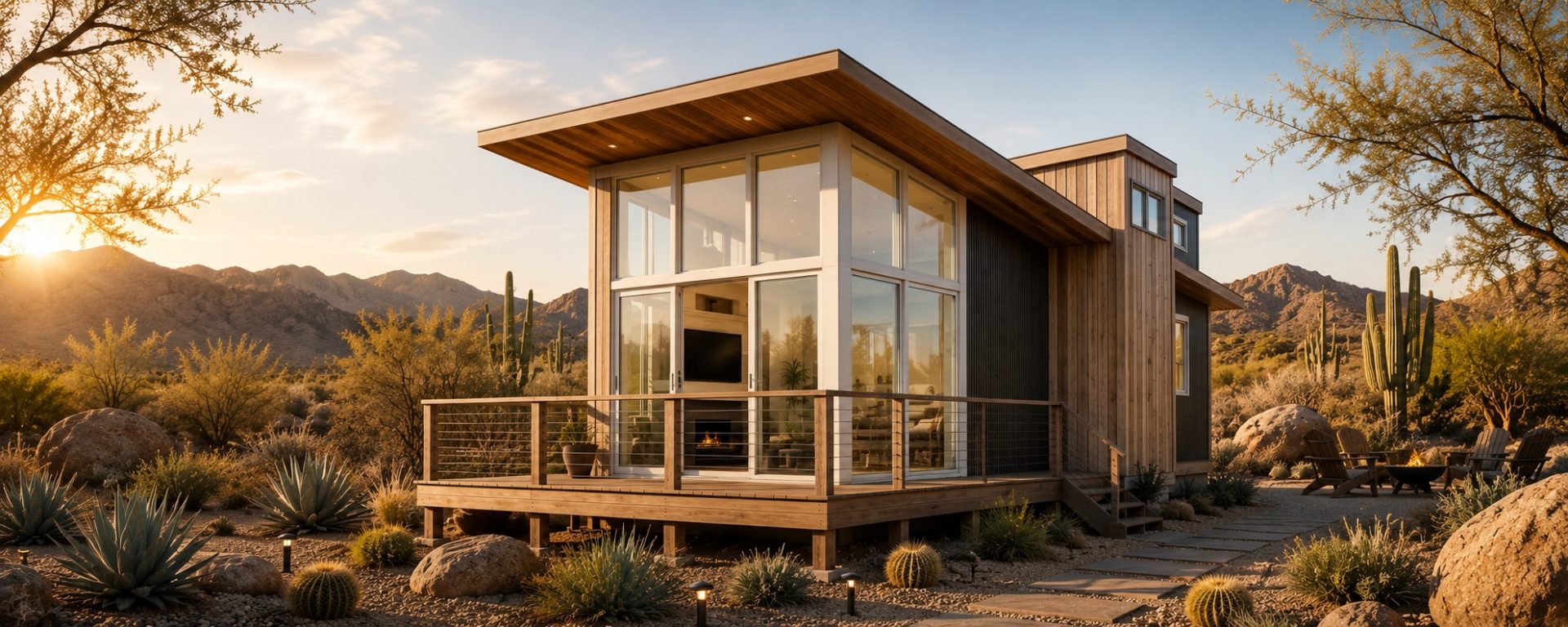 Glamorous 3 bedroom tiny home park model RV. The Olympic by Utopian Villas.